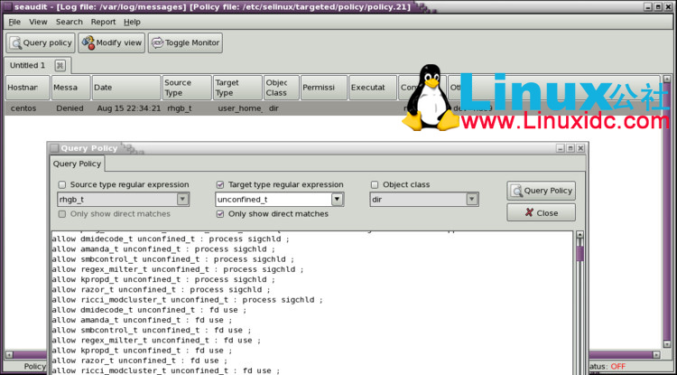 CentOS 5.8 setools安装