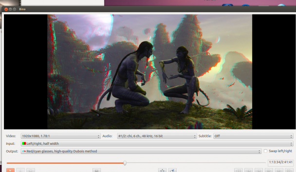在 Ubuntu 上安装 Bino 免费 3D 视频播放器