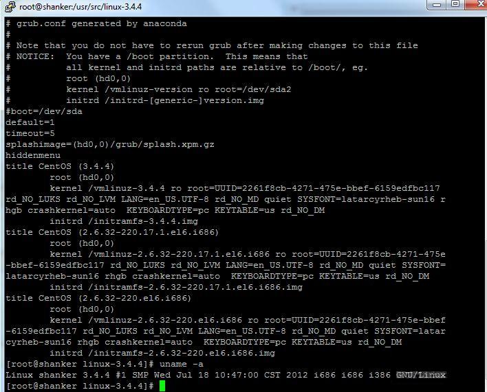 CentOS6.2 2.6.32升级3.4.4内核