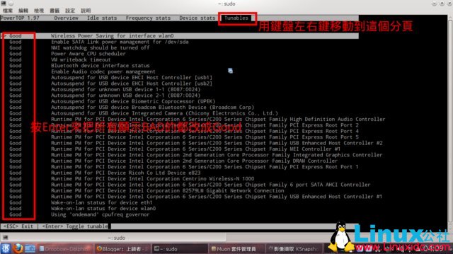 Kubuntu 11.10 / 12.04 安装在X220上的省电方式