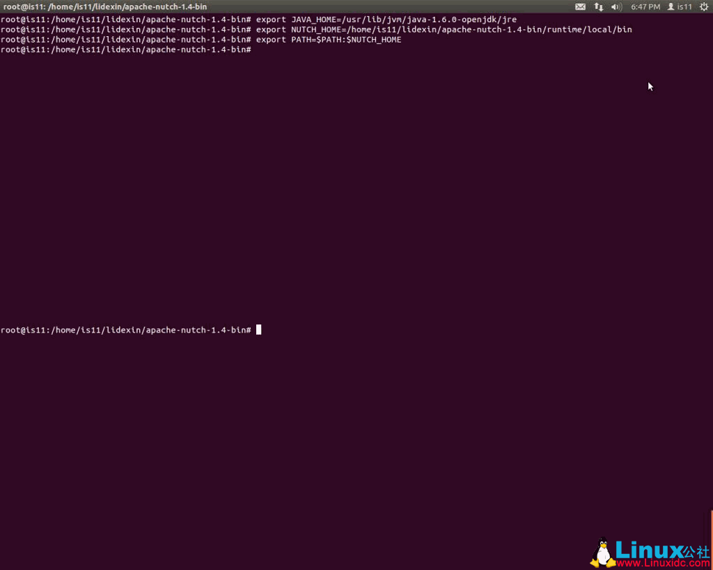 Ubuntu 11.10下Nutch1.4安装及测试