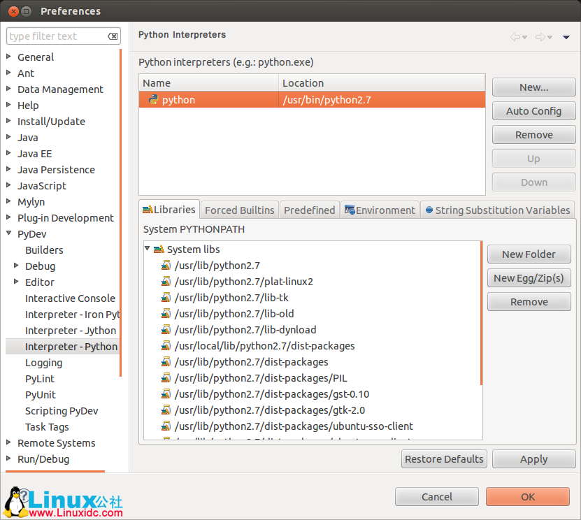 Eclipse Python插件PyDev的安装