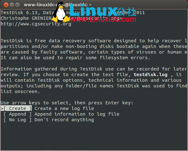 Ubuntu下的数据恢复软件testdisk安装及使用