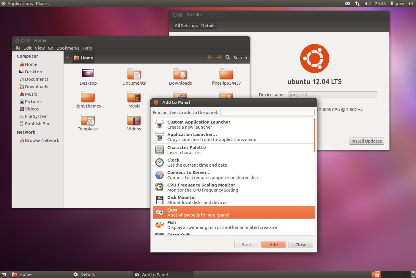 GNOME Classic in Ubuntu 12.04